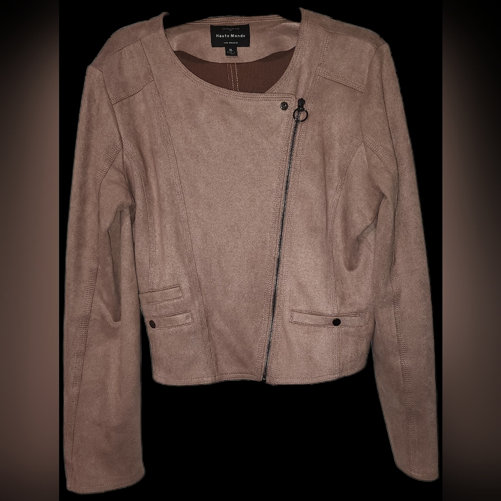 Graphite Rivet Women's Rose Suede Jacket